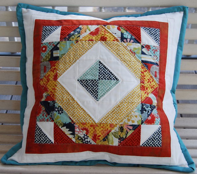 ModernDiamondPillow.Front 18" X 18" Pillow Fabrics PB&J b… Flickr