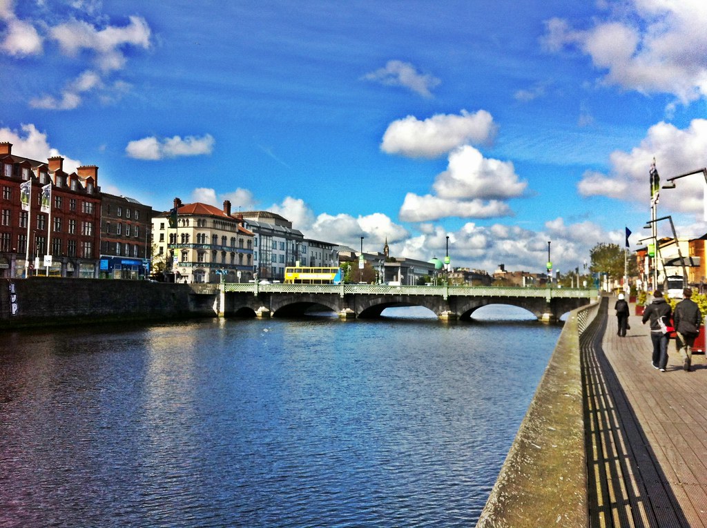 Sunny day in Dublin Walking on a sunny day in Dublin by th