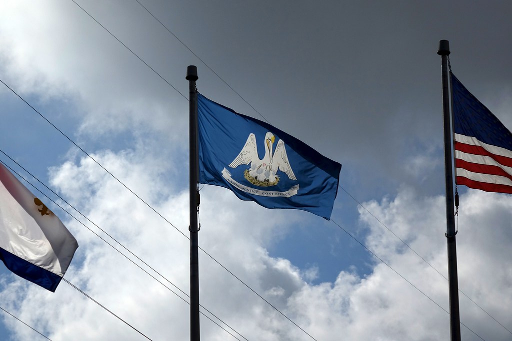 The state flag of Louisiana pelican Flickr