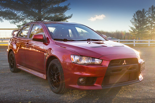 Mitsubishi Lancer Evolution - 2010 GSR | Rally Red, stock wi… | Flickr