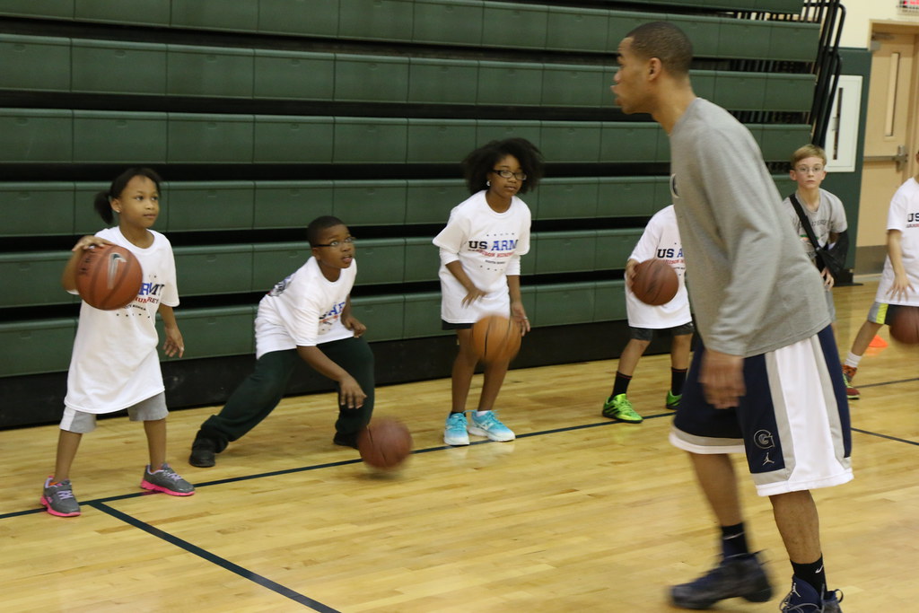 Youth Basketball Clinic with Hoyas U.S. Army … Flickr