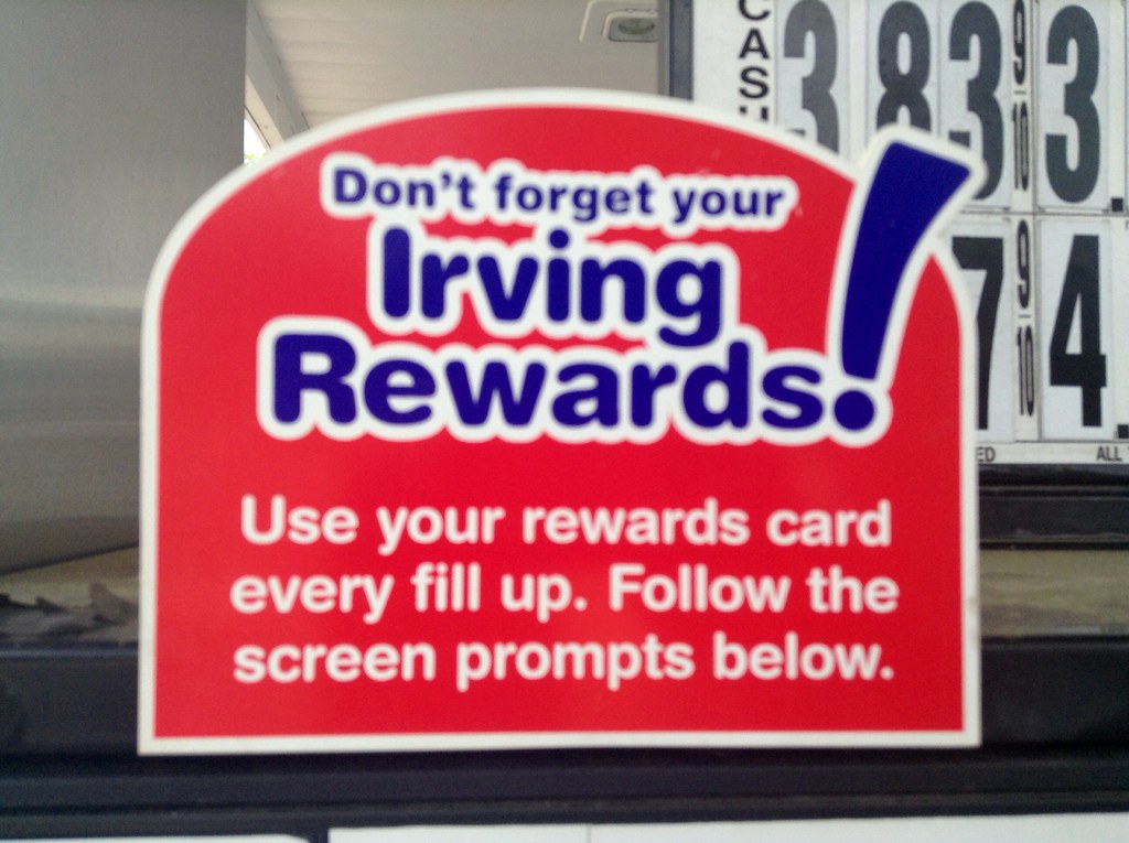 Irving Gas Rewards Card Sign Irving Gas Rewards Card Sign.… Flickr