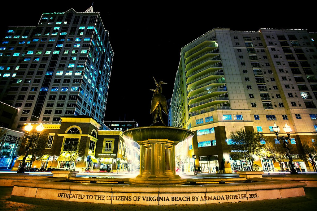 Virginia Beach Town Center Fountain Plaza mrbrkly Flickr