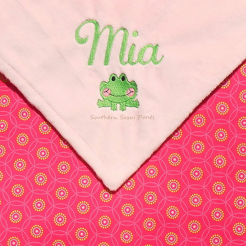 Frog Baby Girl Blanket For more info, please see my profil… Flickr