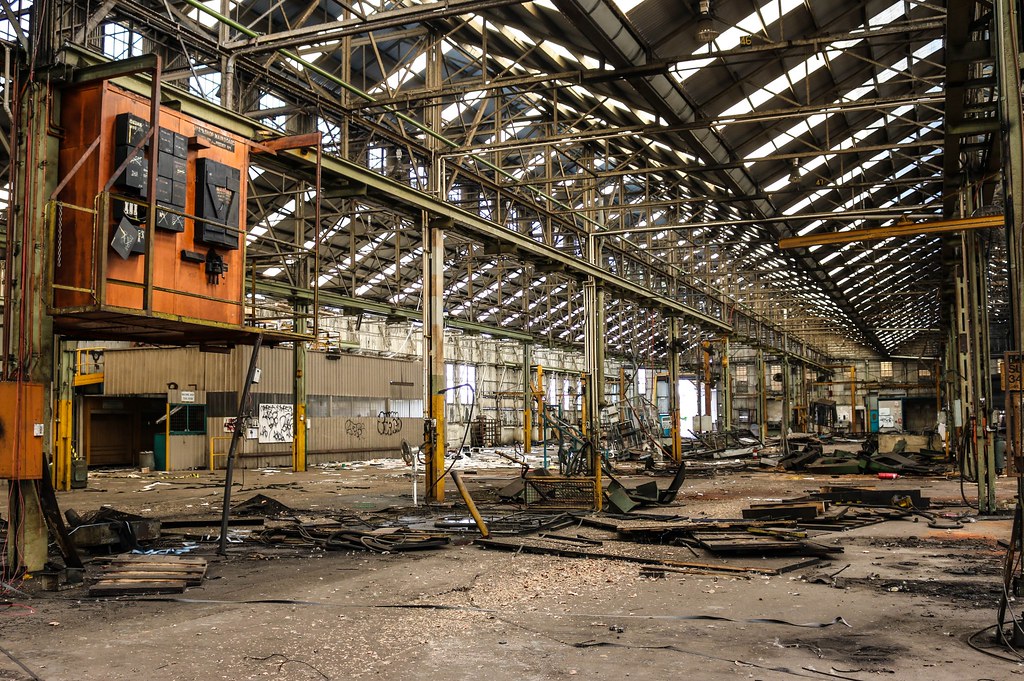 Factory Floor This abandoned location, had enormous factor… Flickr