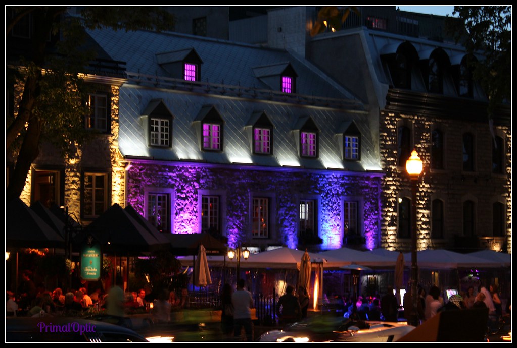 Québec NightLife On GrandeAllée, just outside the old Qu… Flickr
