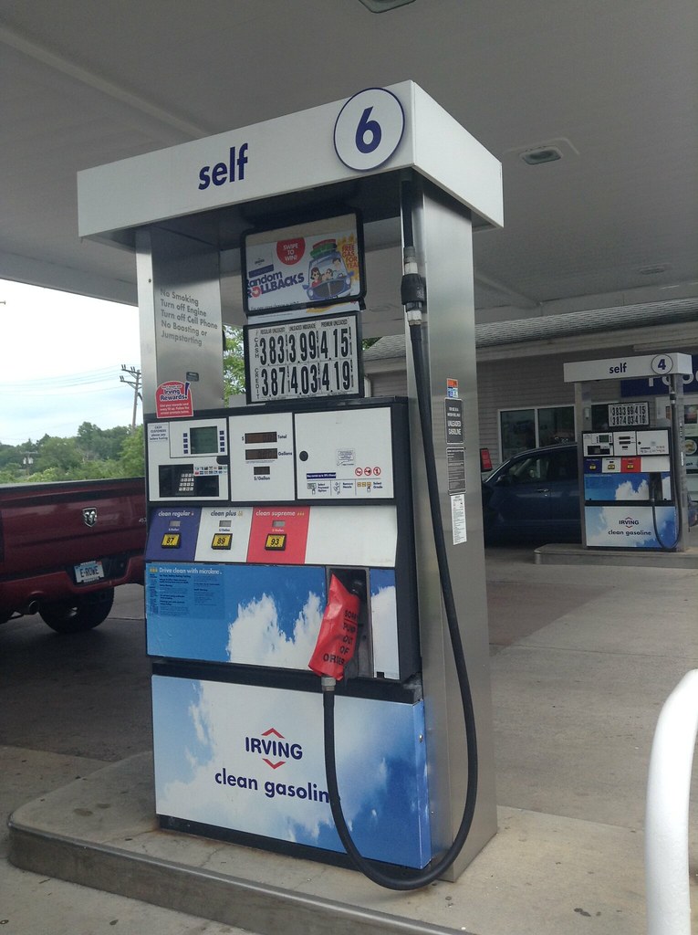 Irving Gas Station Self Service Gas Pumps. Pics by Mike Mo… Flickr