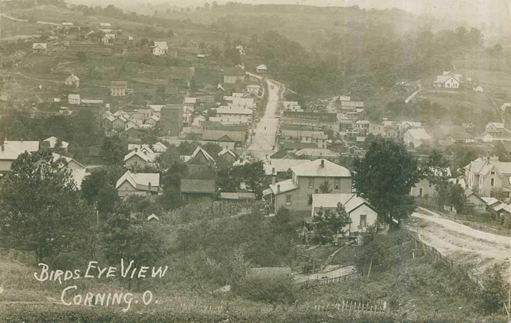Bird's Eye View, Corning, Ohio.jpg Perry County Historical and