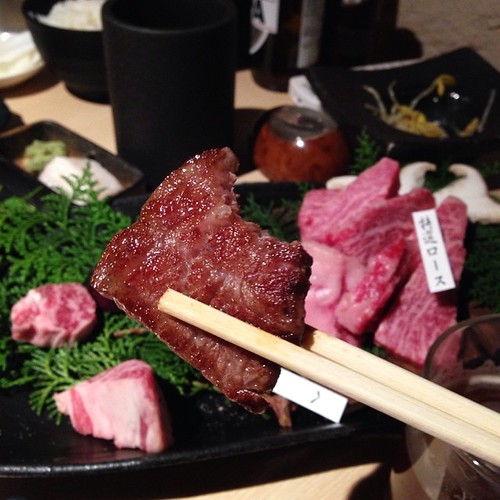 Matsusaka beef is Japanese Black Cattle. The cows are give… Flickr