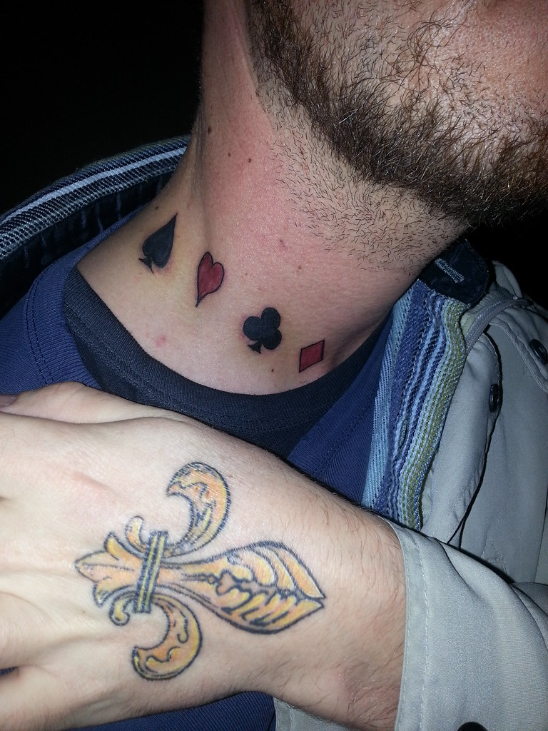 Neck Card Suits Tattoo Fresh Hqr Syd Flickr