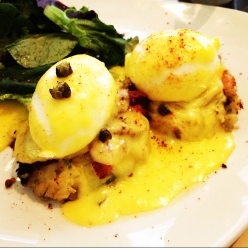 Smoked eggs Benedict on Yukon potato rosti. Soo rich! mee… Flickr