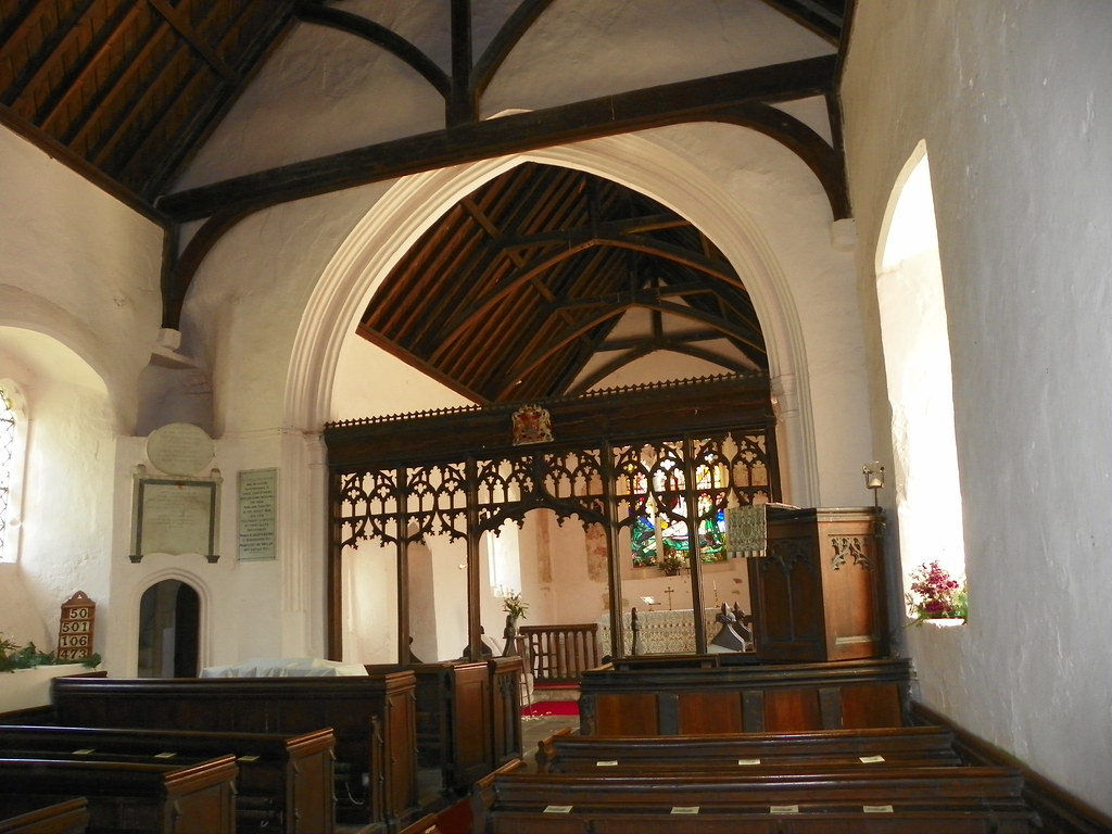 St Margaret of Antioch Church, Bygrave, interior Interior … Flickr