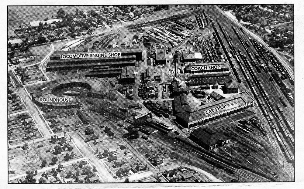 GM&O Shops in Bloomington IL circa 1955 Probably a clippin… Flickr