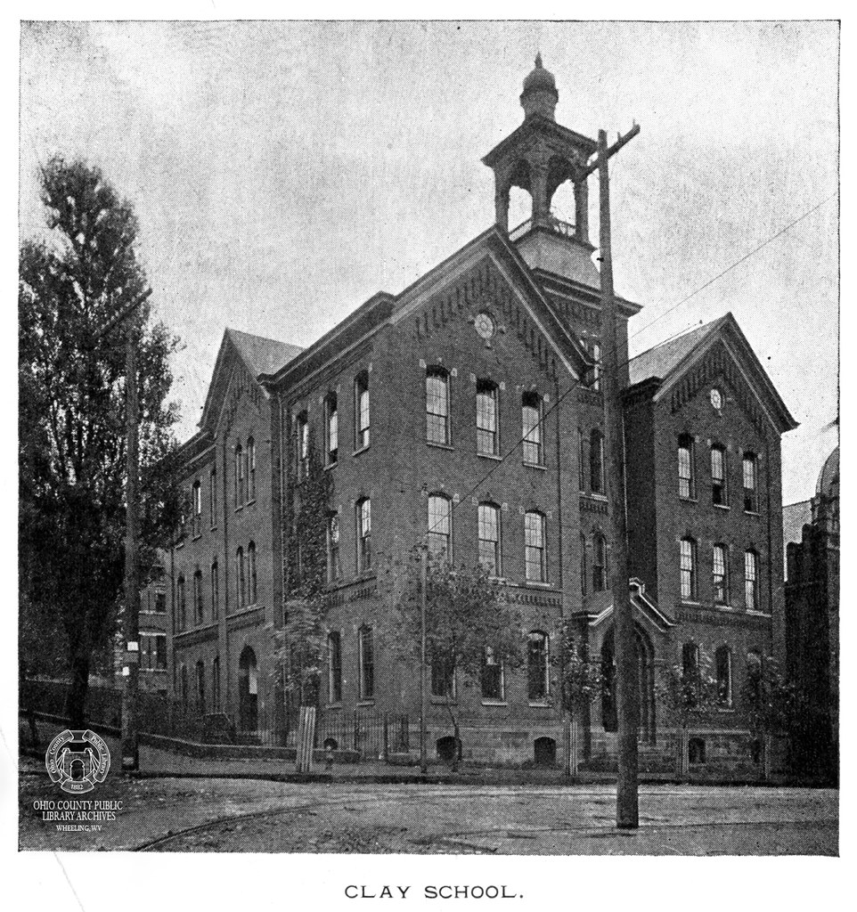 Clay School, 1898 From the 1898 Wheeling City Directory S… Flickr