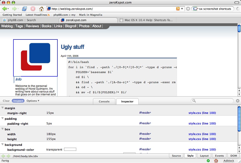 FireBug extension for Firefox Flickr
