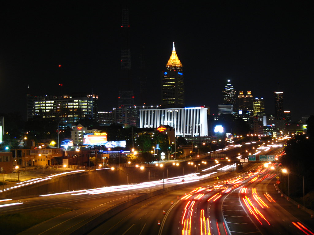 downtown Atlanta from 17th street Bridge over the "connect… Scott