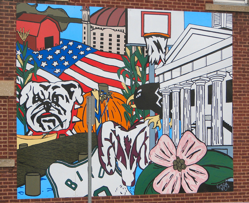 Orange County Mural Located just off the Paoli, Indiana sq… Flickr