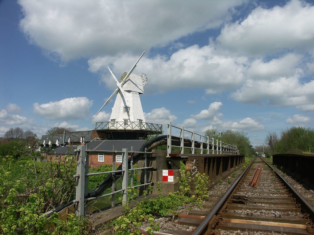 Windmill & railway Looking towards Rye Station from the ra… Flickr