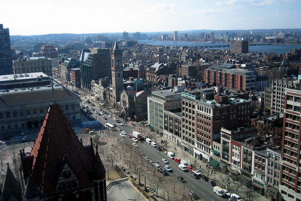 Boston Back Bay Boylston Street (Aerial) For more detai… Flickr