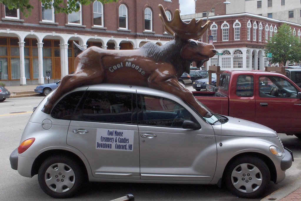 Cool Moose Car See where this picture was taken. [?] Marc Nozell