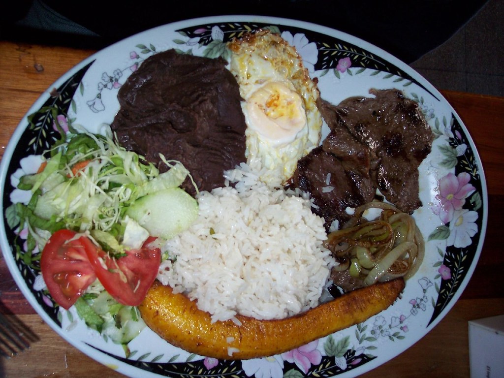 Typical Costa Rican Food Called A "Casado" This plate (whi… Flickr
