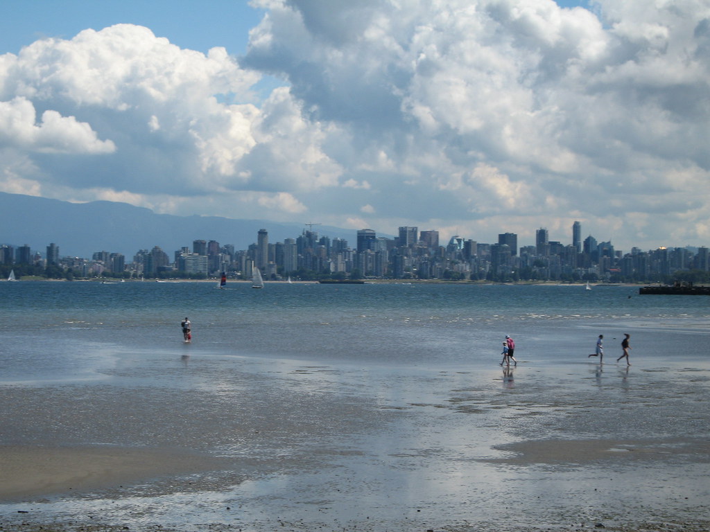 Spanish Banks The view from Spanish Banks beach on Saturda