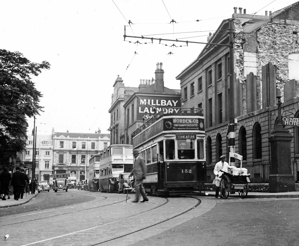 A tram at Princess Square, Lockyer Street, Plymouth Flickr