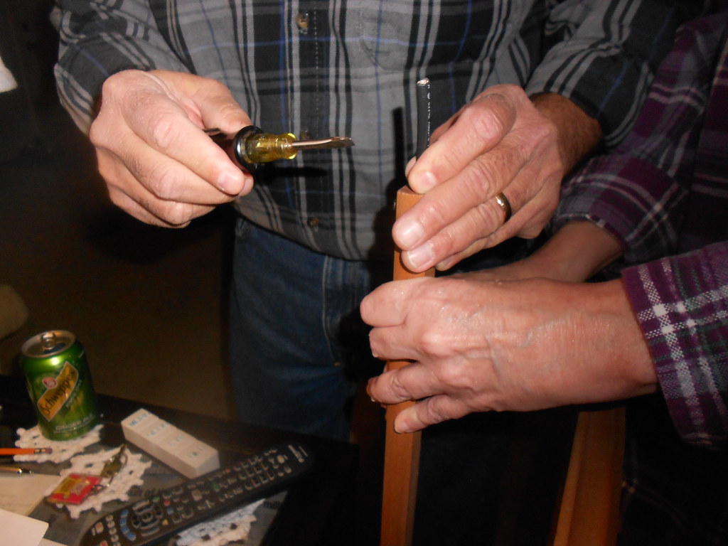 Dad's Spinning Wheel Hack Details about the fix are here. Flickr