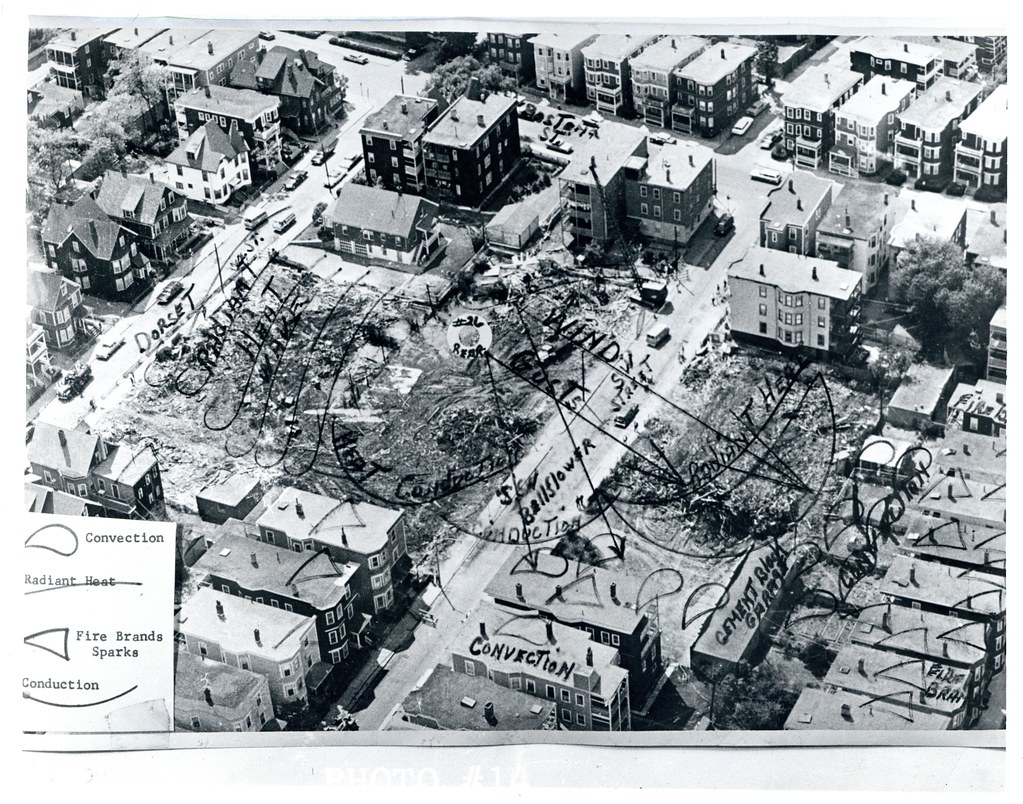 Bellflower Street fire Aerial photograph of aftermath Flickr