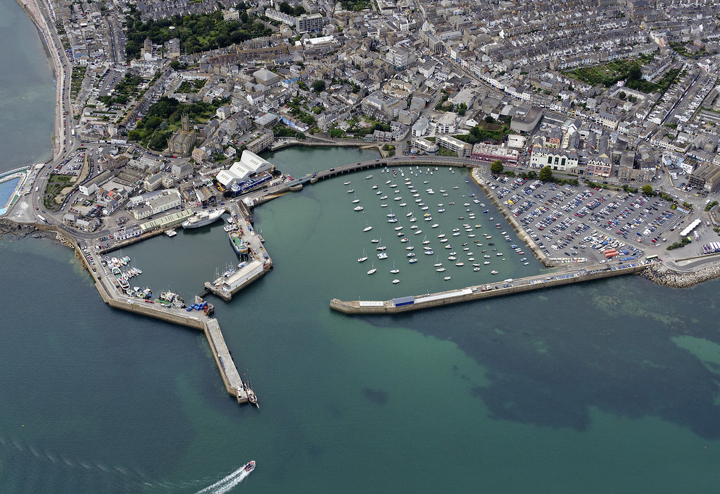 Penzance Harbour aerial image Penzance was last raided by … Flickr