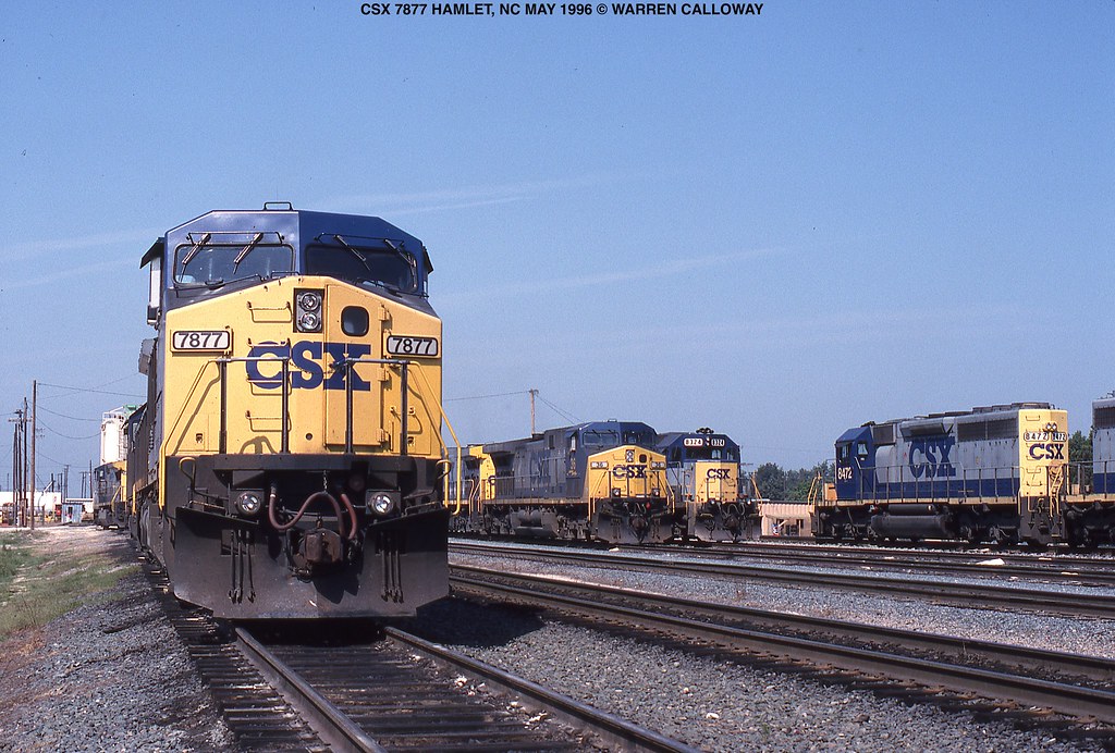 CSX 7877 HAMLET, NC MAY 1996 © WARREN CALLOWAY Warren Calloway Flickr