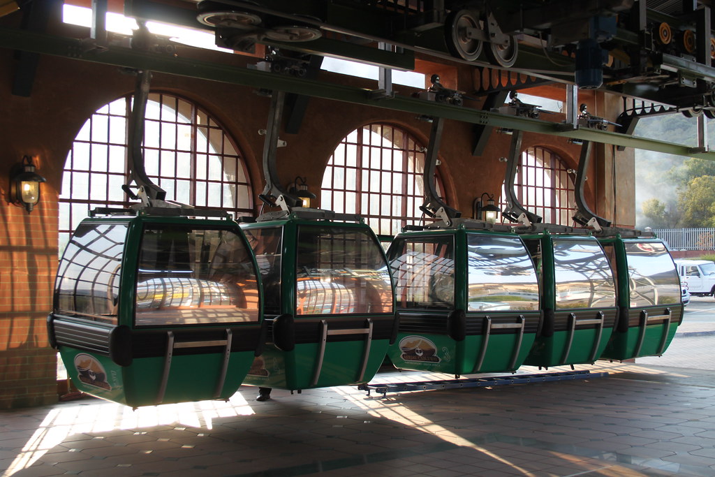 Cable cars, lower cable station Flickr