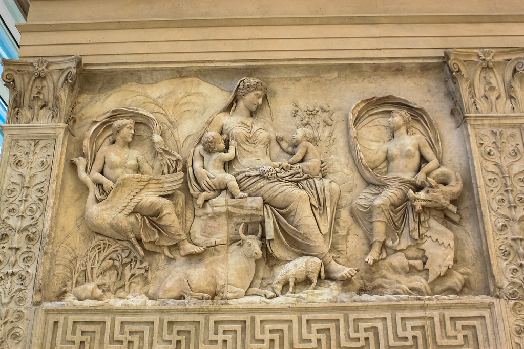 Panel of Tellus, Ara Pacis, Rome Andy Hay Flickr