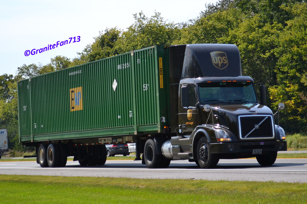 UPS Freight Volvo VNL with a Container (2) Trucks, Buses, & Trains by
