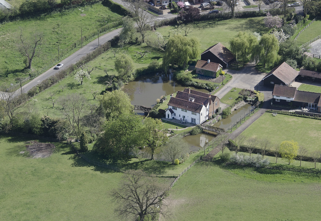 Moat House Farm Pilgrim's Hatch aerial image Essex UK Flickr