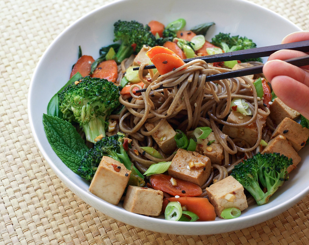 Soba Noodles with Tofu, Broccoli & Carrots Recipe at The S… Flickr