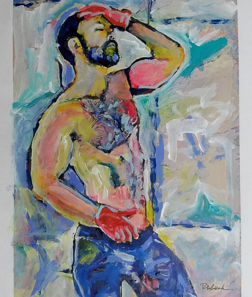 Red Gloves by RD Riccoboni acrylic painting on paper. art… Flickr