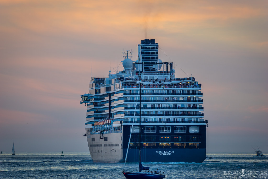 On Her Way Out Cruise ship leaving San Diego Harbor. I