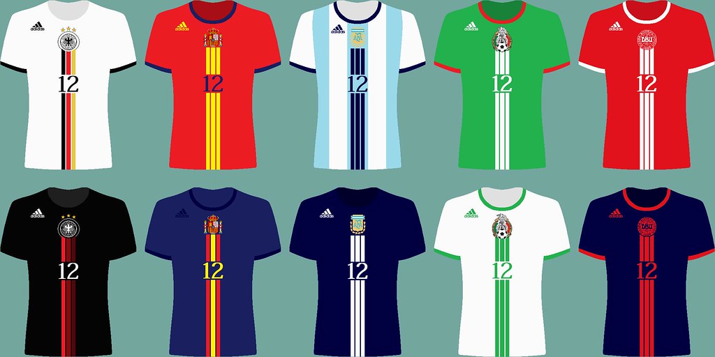 Adidas Football Kits 1.1 (International) Home (Row 1), Awa… Flickr