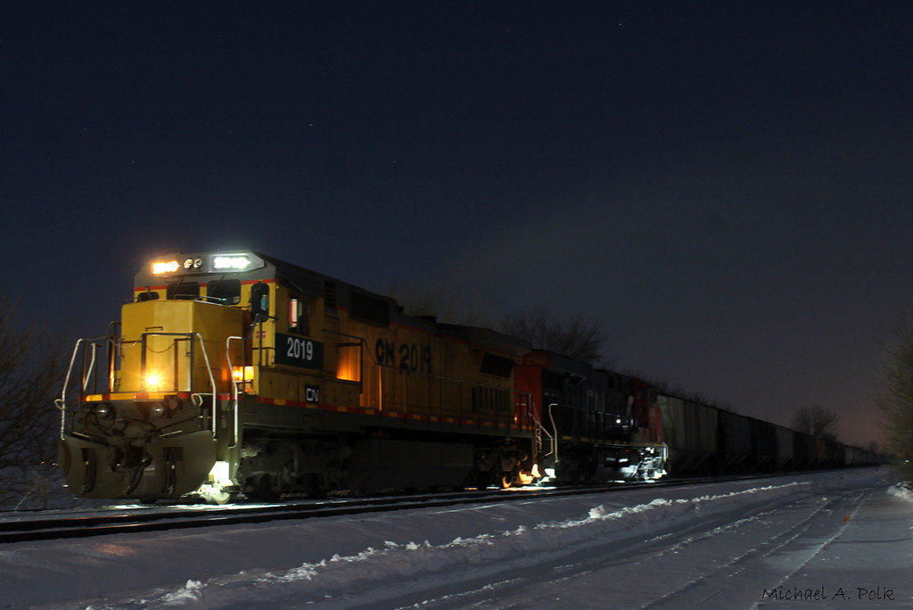 CN 2019 Ashkum, IL CN Train A497 waits in the hole for a… Flickr