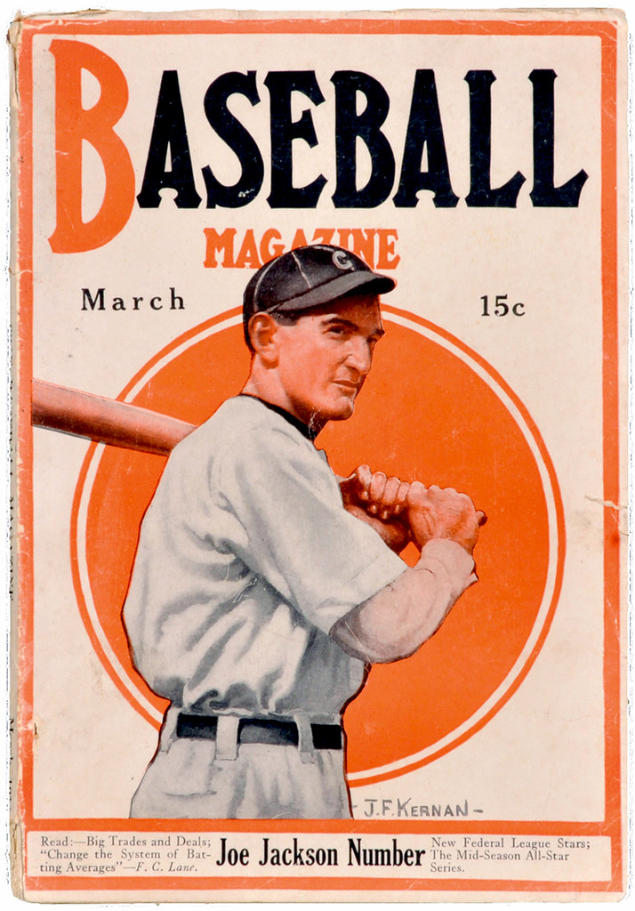 Baseball Magazine 1916 cover art featuring "Shoeless Joe" … Flickr