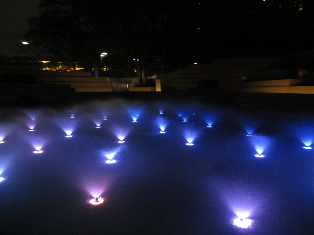 Ft Worth Water Gardens at night Flickr
