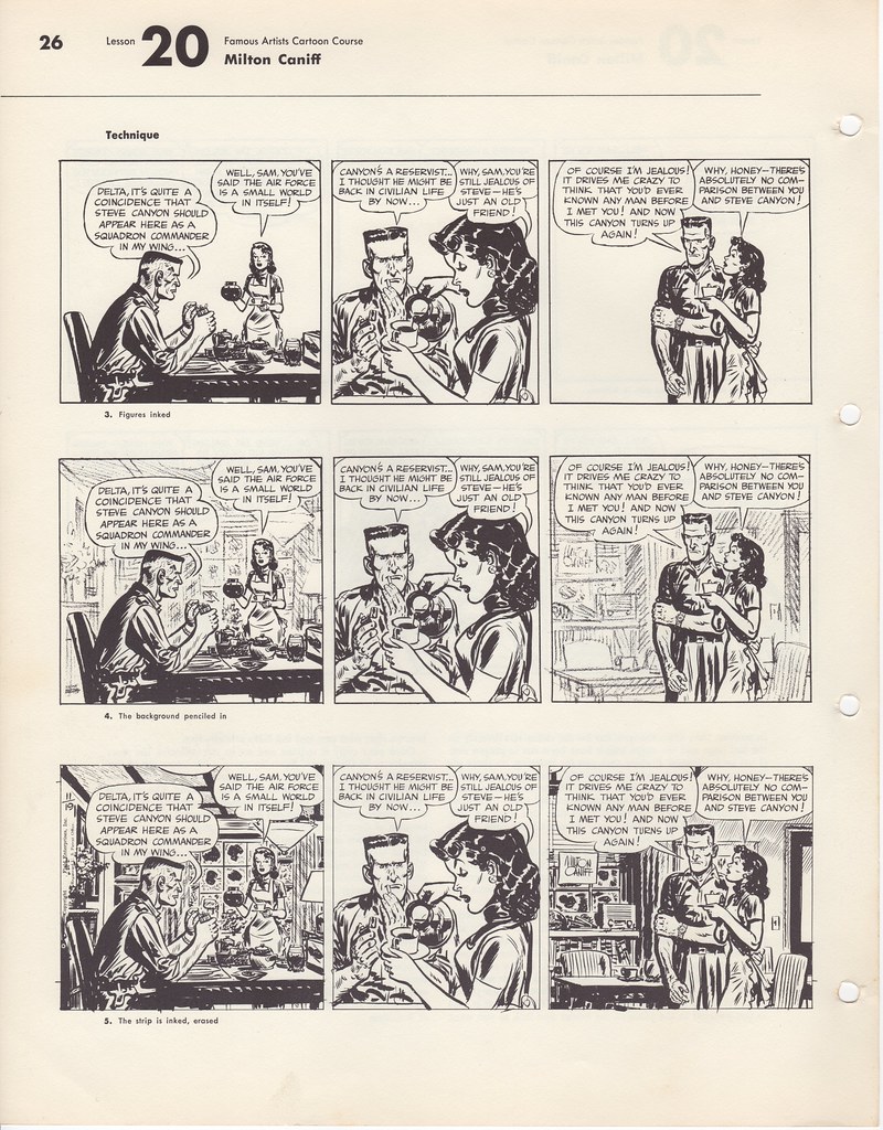 Milton Caniff Famous artist cartoon course Milton Caniff F… Flickr