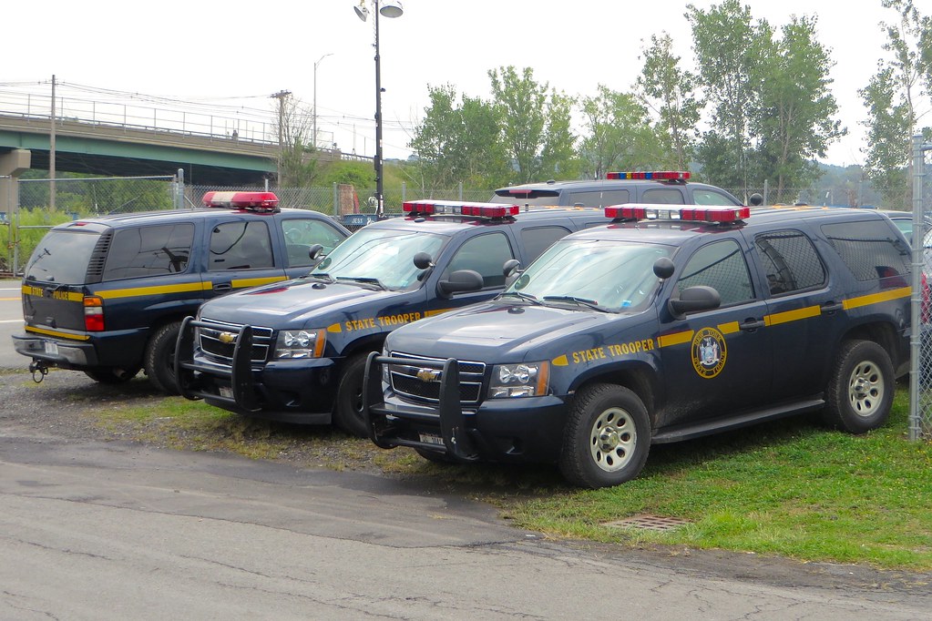 NY State Trooper SUVs Four NY State Police SUVs parked at … Flickr