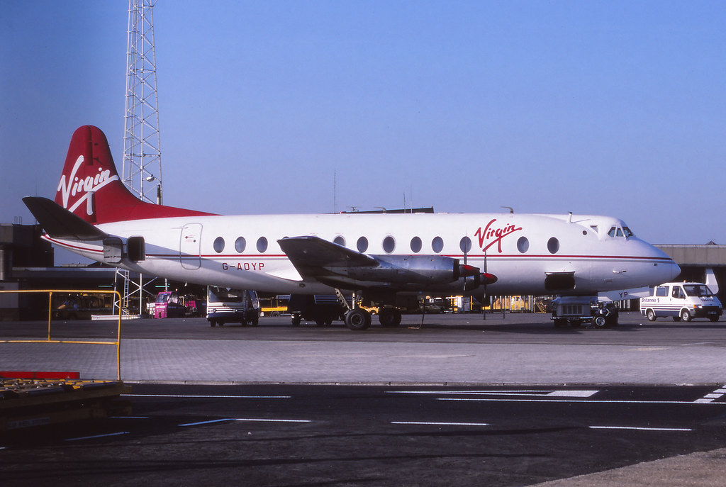 Viscount Vickers Viscount GAOYP of Virgin Airways at at L… Flickr