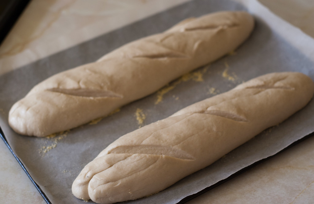 Baking French Bread Ready for the Oven BenGrantham Flickr