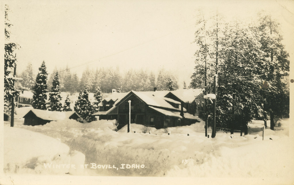 Winter, circa 1915 Bovill, Idaho WINTER AT BOVILL, IDAHO… Flickr