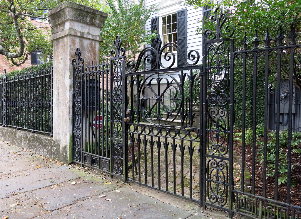 Wroughtiron fence and gate, Henry Laurens House, 7 Legare… Flickr
