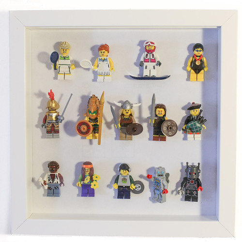 Lego Figures + IKEA Frames = figure display 1 Had some ch… Flickr