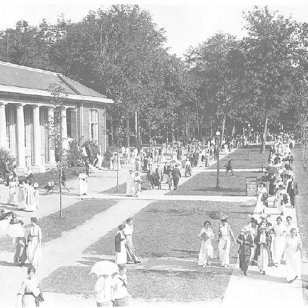 Chautauqua 1910s Coming from a lecture at the Amp, people … Flickr